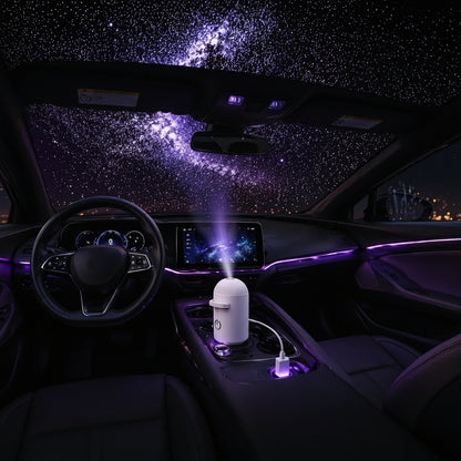 Galaxy Projector 2-In-1 Starry Sky Projector & Night Light USB Galaxy Projector Night Light for Car Ceiling Decor